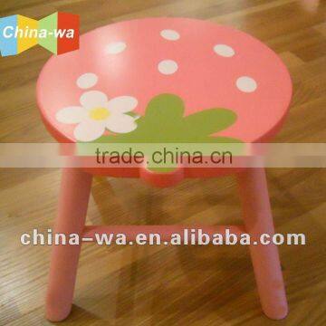 MDF strawberry stool toy or bench for children