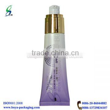 foudation cosmetics tubes with pump cosmetic pump tube airless cosmetic packaging