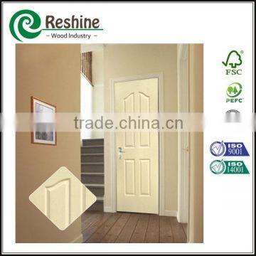 Wood molded white primer hdf home entry door