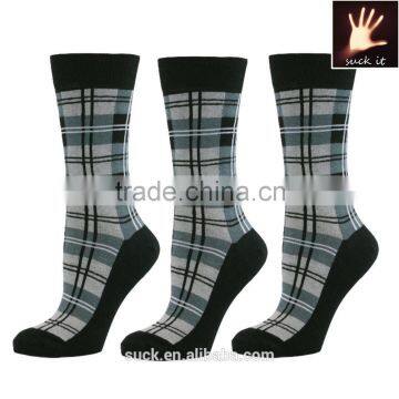 Men Comfortable Tartan Ankle Socks for formal occasions