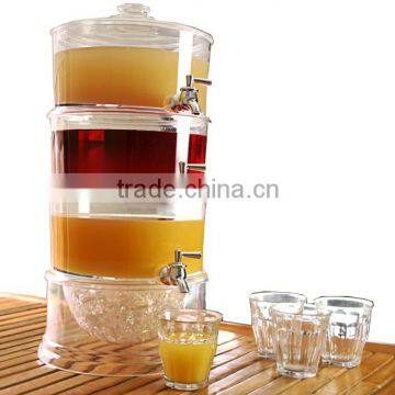 Plastic 3 tier juice beverage dispenser/Cool Drink Dispenser/Juice Jar
