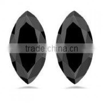 Marquise Cut black color loose diamond pair for earrings Indian manufacturer