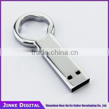 2016china Cheap metal cross shaped usb ,Key usb flash drive, metal slim key shape 8GB,