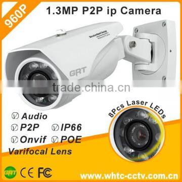 Wholesale POE 1.3mp p2p Onvif Laser ir led motion detection camera ip