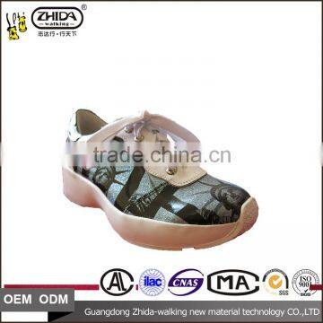 2016 New Korean Women Soft Sole Safety Shoes , Casual Sneaker and Size 34-39 Thick Soled Shoes Sole With Slope Platform photo-3