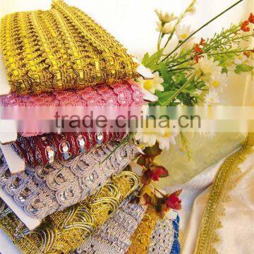Wide Vertical Slip Rayon Tassel Fringes Trimming for Home Textill photo-2