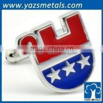 Custom Made Hard Enamel Cufflinks for Men photo-2