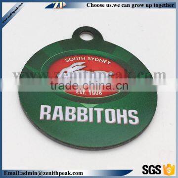 Fashion art craft color printed custom dog tag for kid 2016