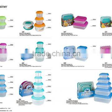 Plastic Food Container with Lid OEM service available