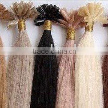 Wholesale cheap Chinese nail-tip human hair extension