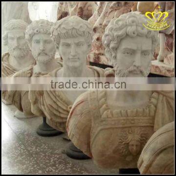 The Marble Bust of European Style Color White Marble Sculpture