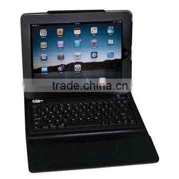 English layout synthetic leather case Leather keyboard case for ipad 2