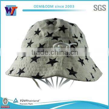 Whole sale 100% cotton customzied logo brown fisherman bucket hat
