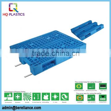 Reinforced HDPE Grid Top Plastic Pallet for Goods Transport