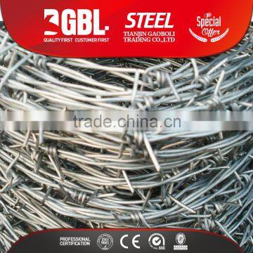 Cheap hot dipped galvanized weight of barbed wire