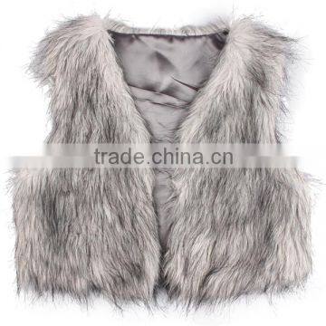 Sya hot sale new deisign fashion women 2014 faux fur vest