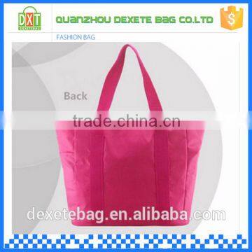 Custom pink polyester multifunction tote mummy nappy bag