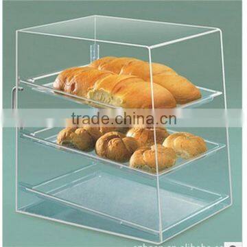 customized acrylic cake showcase, acrylic bread storage container