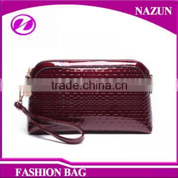 Small Size Shiny PU Leather Lady Bags Messenger Bags Clutch Handbags photo-2