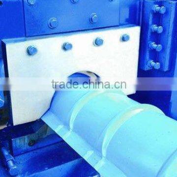 High Grade 45# Hydraulic Cutting Ridge Tile Roll Forming Machine With PLC Control photo-1