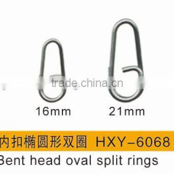 quality fishing Bent head oval split rings