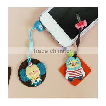 Cartoon Dispensing PVC Pendant For Phone