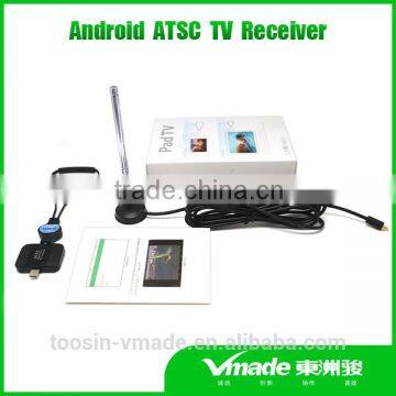 Android ATSC tv receiver for streaming playback of MPEG-4/H.264 video for pad /Phone