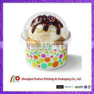 round cupcake / ice cream box with lid