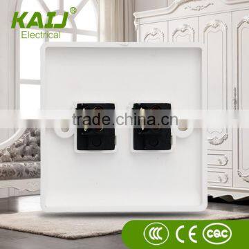 China Manufacture PC Material 10A 250V Electrical 2 Gang 2 Way Light Wall Switch photo-2