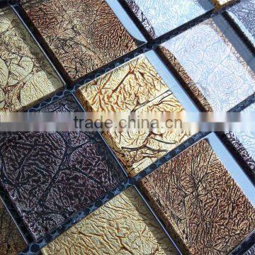 PM4835 Gold foil crystal glass mosaic