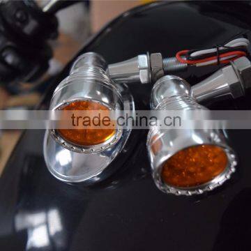 Retro Amber Mini Bullet Turn Signal Lights for Yamaha Motorcycle/for Harley photo-2