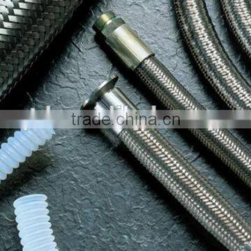 teflon flexible ptfe corrugated hoses with braided