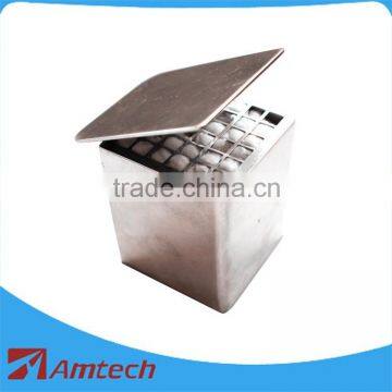 Mini dental stainless steel cotton box RAB-030a