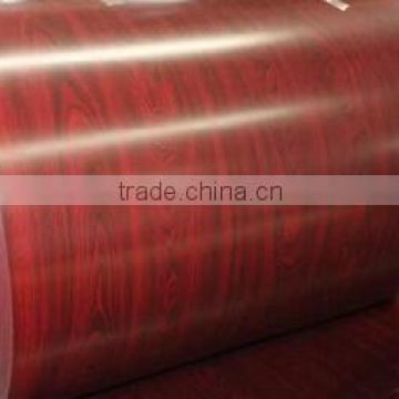 Red Wooden Grain Prepainted Steel