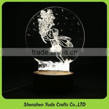 We Do All Kinds Of Small Night Light Acrylic Desktop Lamp With Touch Switch Base photo-5