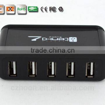 Portable Usb2.0 7 Por Hub, 480MBPS 7 Port Usb 2.0 Hub From Usb Por Hub Suppliers, Good for Gifts photo-3