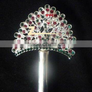 Beauty design pageant rhinestone scepter