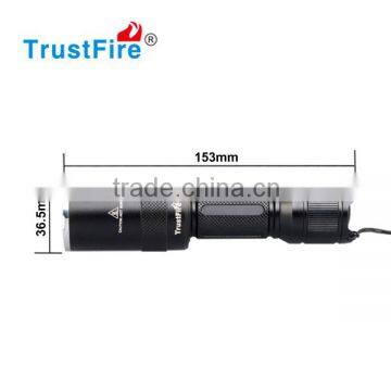 Hot sale TrustFire aluminum zoomable lamp Z6 with 1*CREE XM-L 2 led 1600lumen 1*18650 battery operated