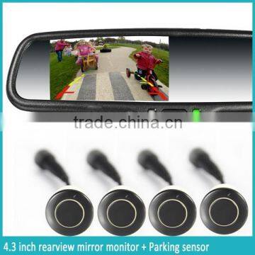 4.3 Inch Rearview Mirror Monitor With Auto-dimming , Parking Sensor Reverse Camera photo-4