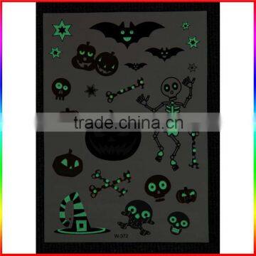 Halloween tattoo stickers for kids new witch luminous tattoo stickers