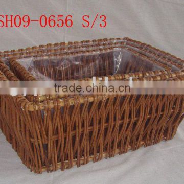 willow basket for garden or plant