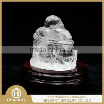 beautiful jade top decorative crystal laughing buddha all by handmade