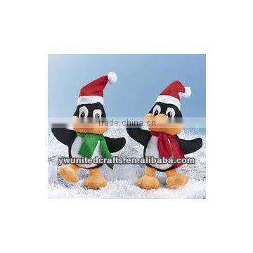 Fashion design High Quality lovely Christmas penguin plush toy