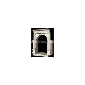 White Stone Carved Door Frame