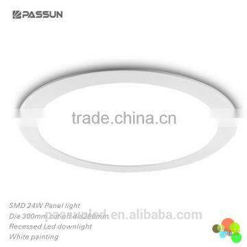 slim mini led panel light 24w dia cut-off 280mm