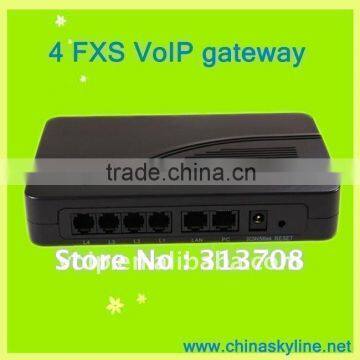 4 FXS design by SKYLINE/voip gateway/low rate voip call design by SKYLINE