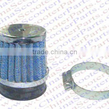 35MM Air Filter Red Grid Silver Cap Mini Moto Dirt Pit Bike ATV Quad Scooter Buggy Pocket Parts