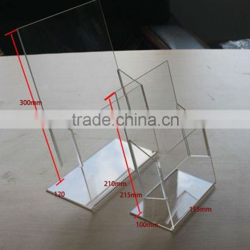 cheap acrylic table stand flyer