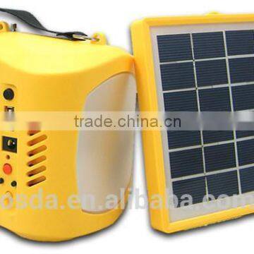 new design ODA203/R mini solar camping with radio outdoor emergency hand lantern