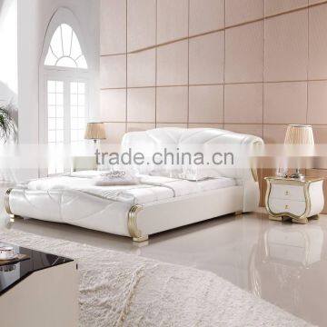 Modern Bedroom Furniture Prices in Pakistan Leather Bed photo-2